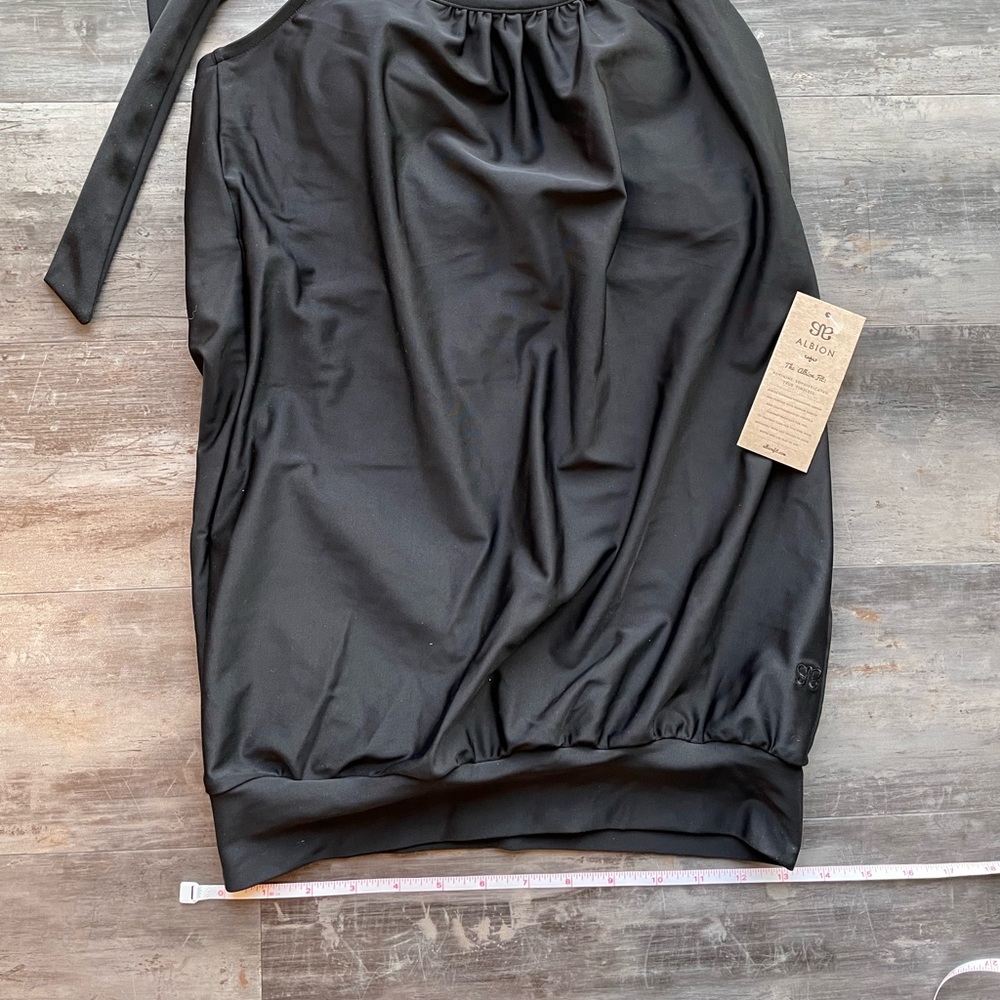 ALBION BLOUSY TANKINI, MATTE BLACK